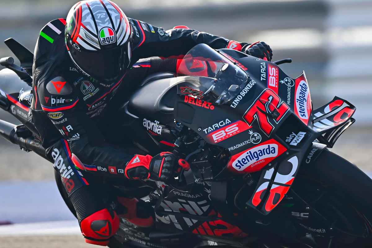 L'Aprilia MotoGP in pista