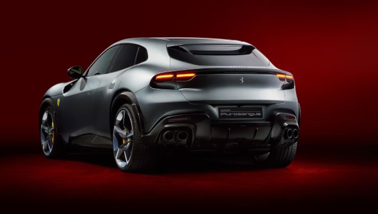 Il posteriore della Ferrari Purosangue
