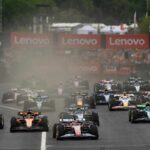 Le vetture di Formula 1 in partenza
