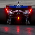Una vettura di Formula 1 in pista