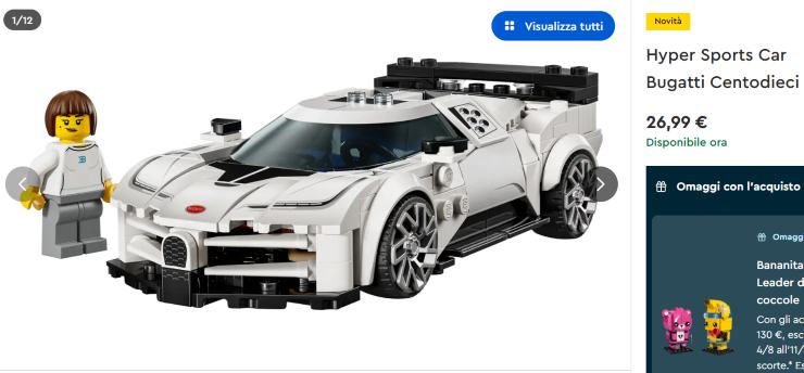Bugatti Centodieci Lego novità