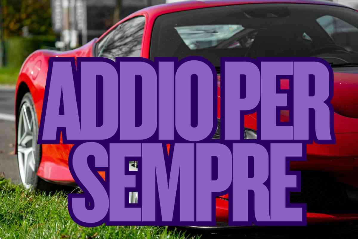Ferrari colori addio