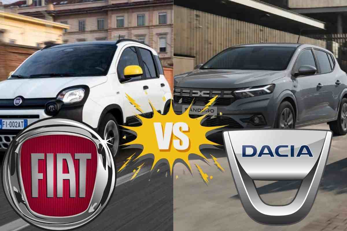 Dacia Sandero Fiat Panda novità