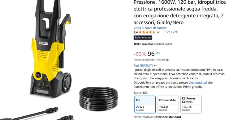 Karcher K3 novità idropulitrice