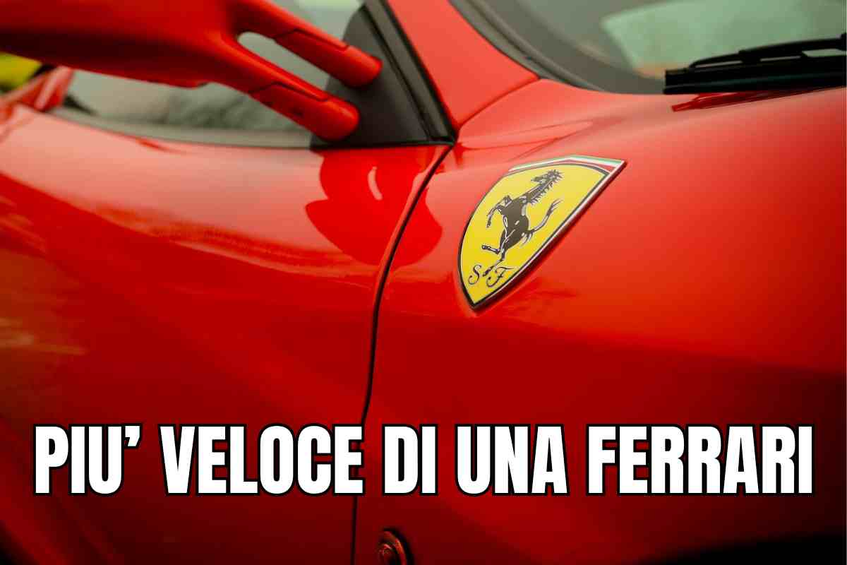 più veloce di una ferrari