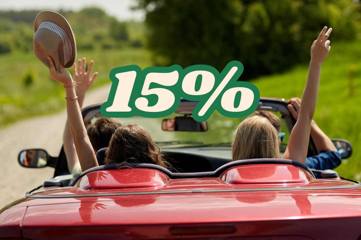 Noleggio auto vacanza sconto 15%