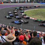 Le vetture di Formula 1 dopo la partenza