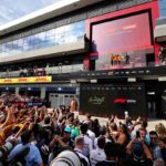 Tifosi sotto il podio in Formula 1