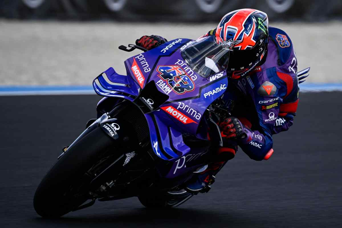 Jack Miller sulla Yamaha in pista