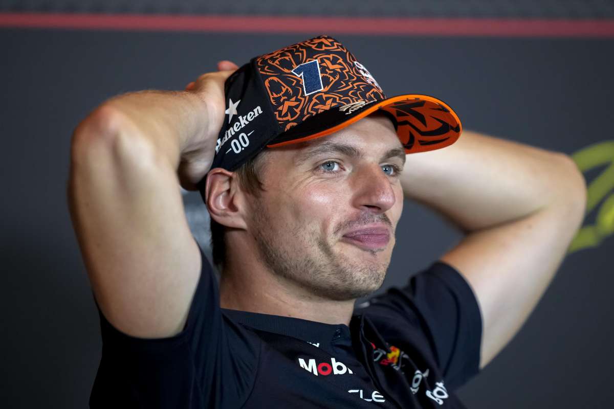 Max Verstappen in conferenza