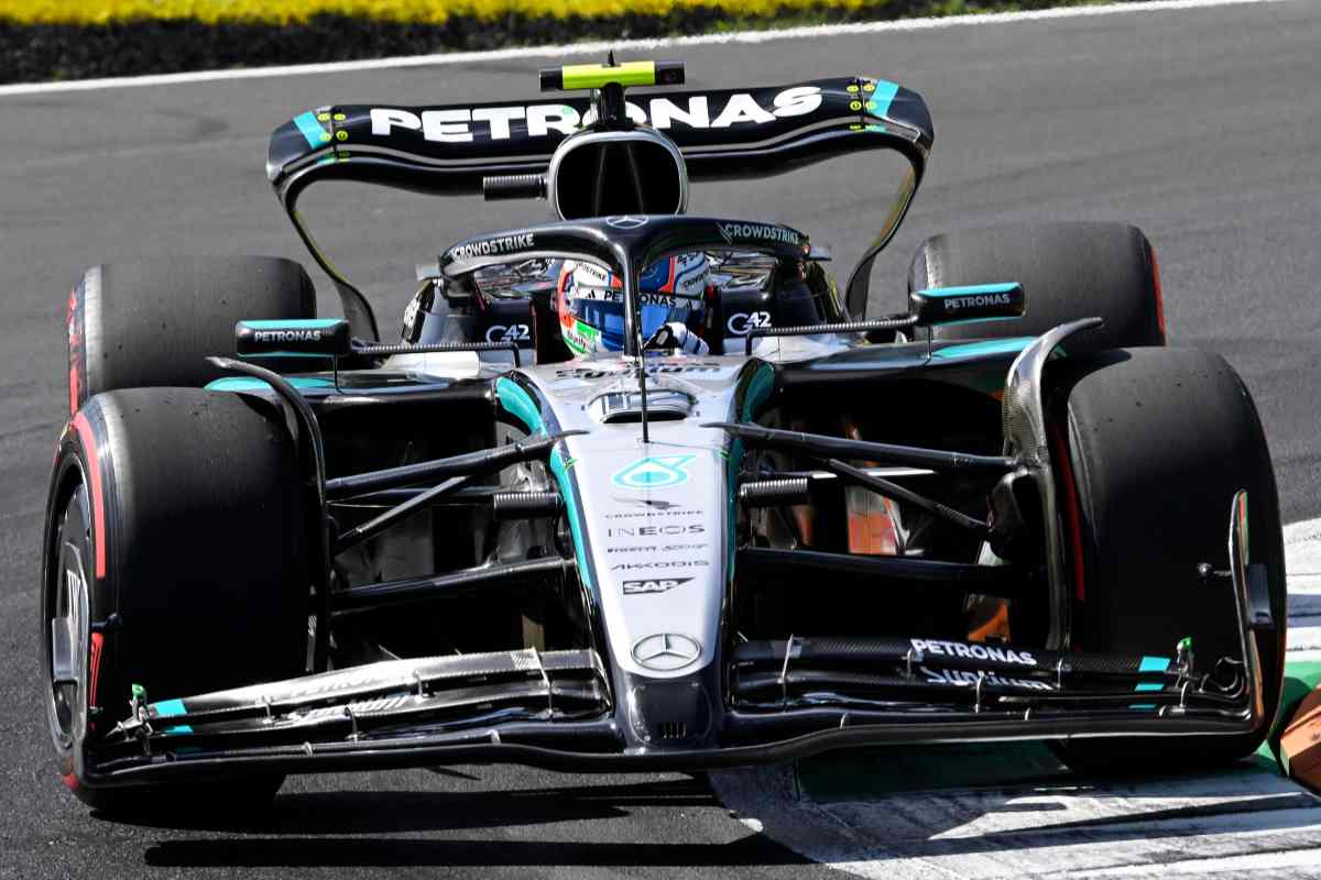 Mercedes in pista a Monza