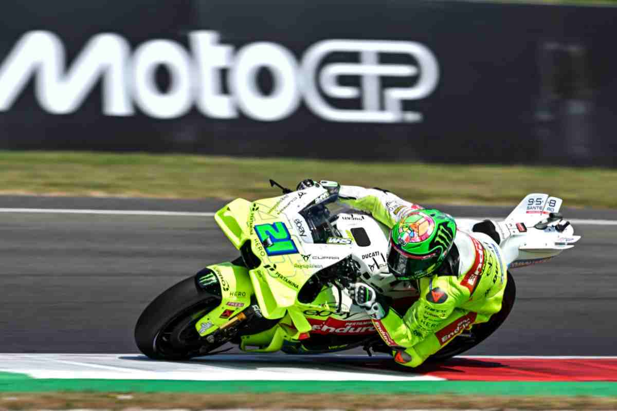 Morbidelli in pista con la Ducati
