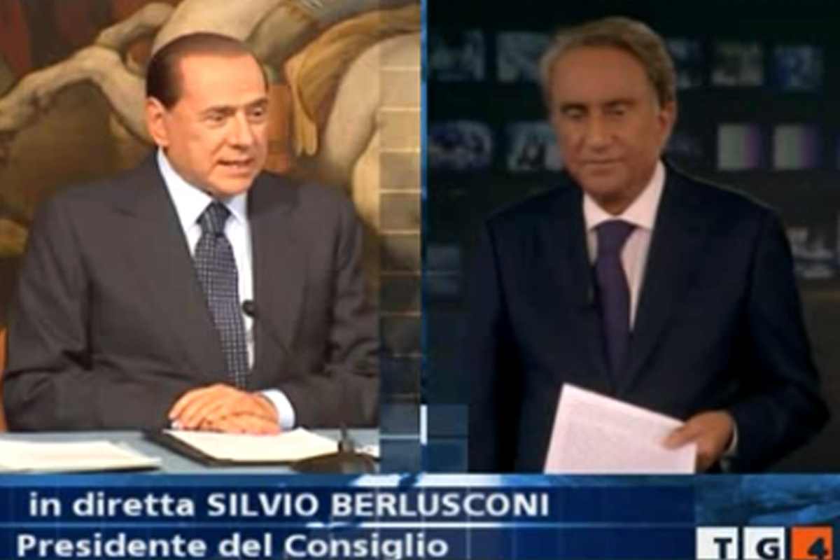 Emilio Fede Berlusconi funerali auto