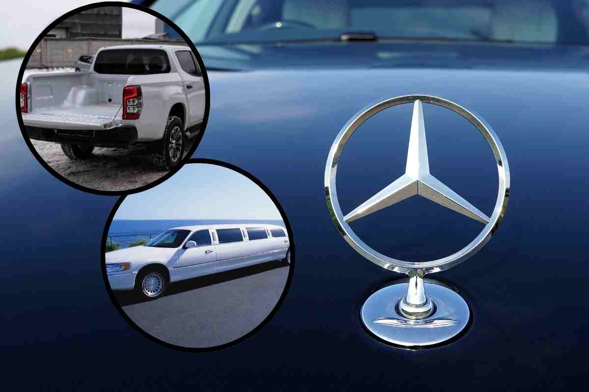 mercedes logo limousine pick up