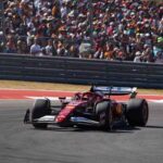 La Ferrari di Leclerc in pista