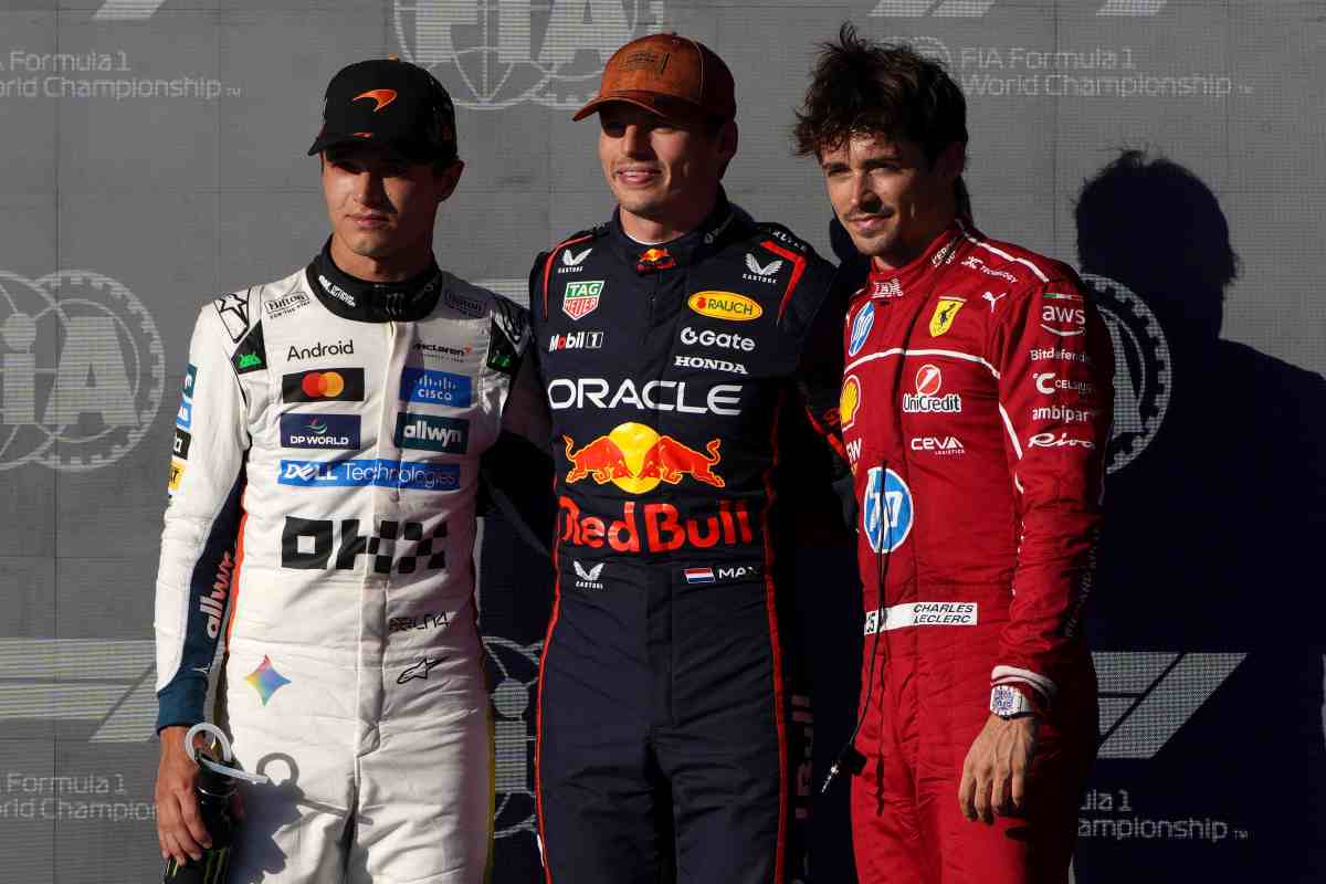 Leclerc Verstappen dopo la qualifica