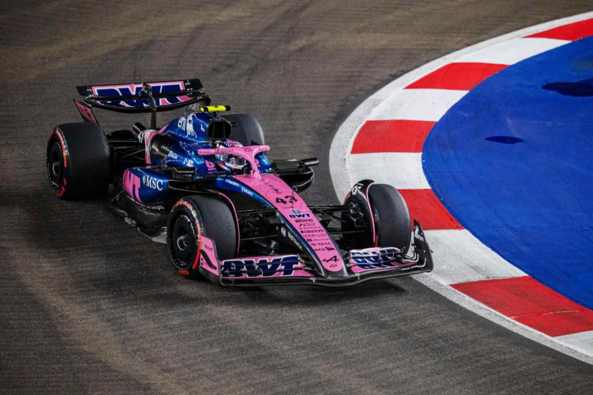 Franco Colapinto con l'Alpine