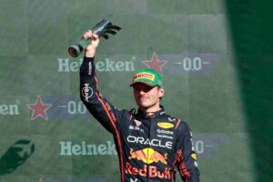 Verstappen sul podio in Messico