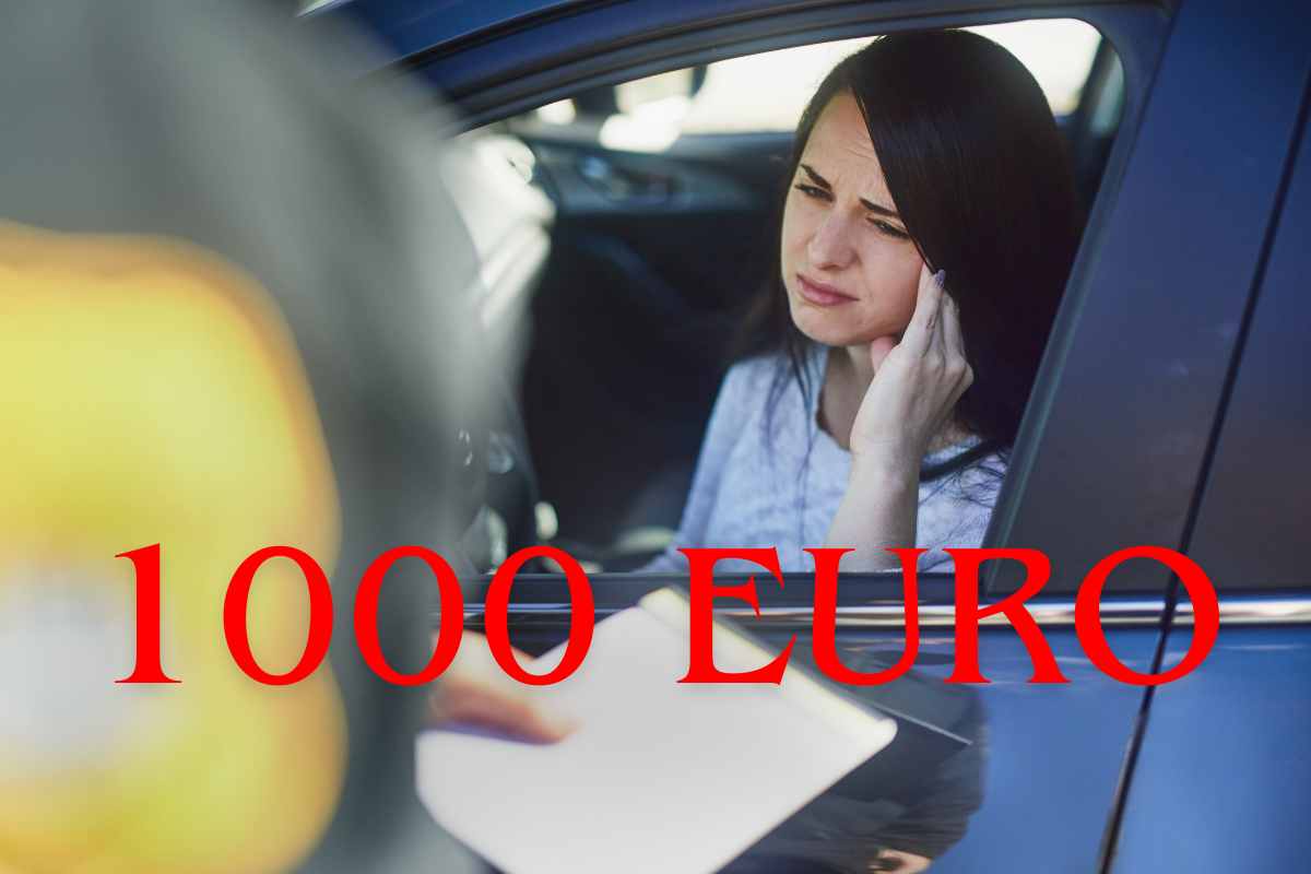 Donna multata dalla polizia