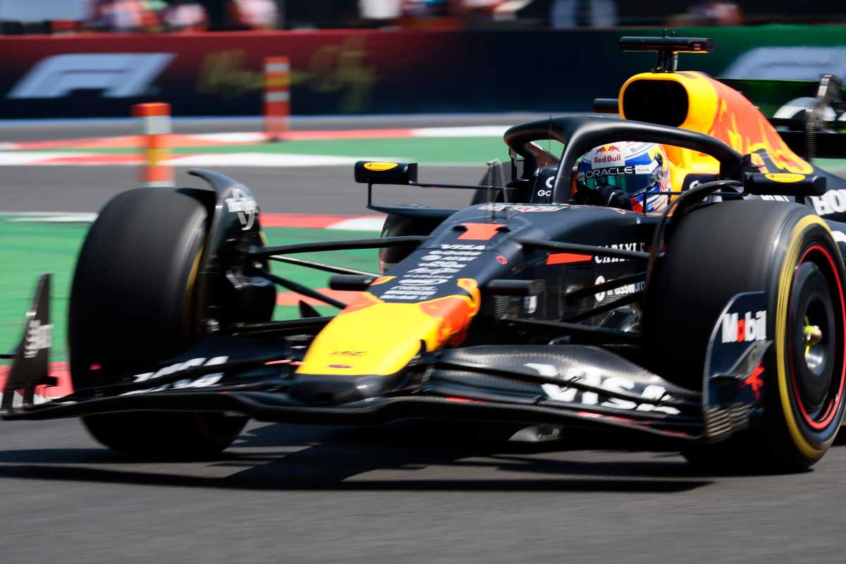 Verstappen sulla Red Bull in pista