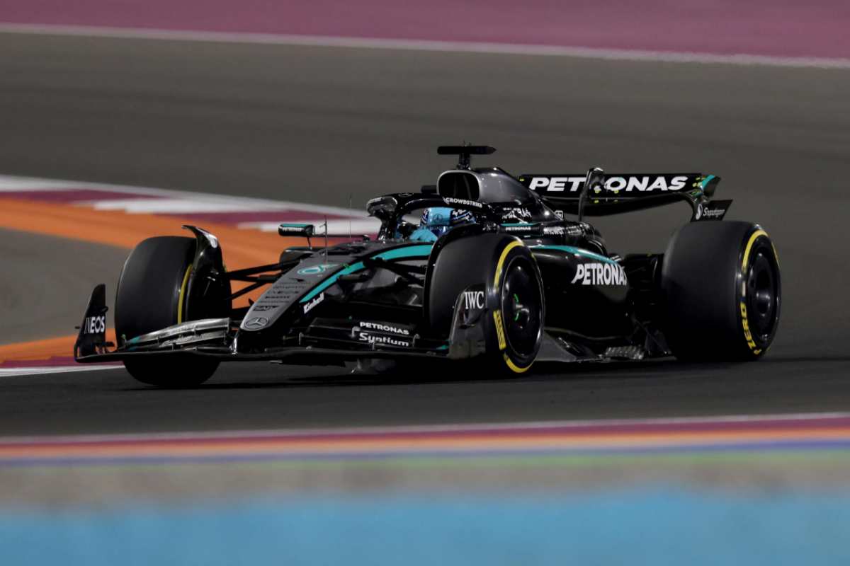 La Mercedes in pista